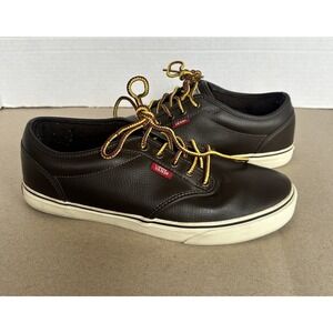 Brown‎ Leather Vans Skate Shoes Size 9